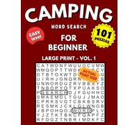 Camping Word Search: Large Print Easy Puzzles for Beginners