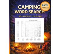Camping Word Search: Large-Print Word Search Puzzles for Relaxation & Brain Exercise