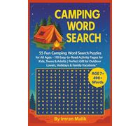 Camping Word search Puzzle Book: 55 Fun Camping Word Search Puzzles for All Ages - 110 Easy-to-Read Activity Pages for Kids, Teens & Adults | Perfect ... Outdoor Lovers, Holidays & Family Vacations