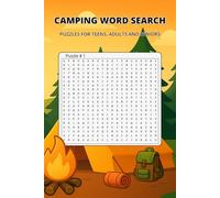 Camping Word Search Puzzle Book: Campfire Relaxation Puzzles for Teens, Adults and Seniors