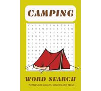 Camping Word Search Puzzle Book: Large, Easy-to-Read Word Search Puzzles on Camping, Outdoors, Adventures, and More | 50+ Puzzles | 6 × 9 Inches, 110 ... for Vacations, Holidays, and Relaxing Moments