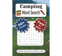 Camping Word Search Puzzle Book: Word Search with Easy-to-Read Print about Camping, Hiking, Tents, Campfires and Outdoor Adventures | 50+ Fun Brain ... Perfect for Travel, Holidays and Leisure Time