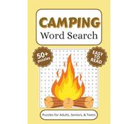Camping Word Search Puzzle Book: Word Search with Easy to Read Print about Camping, RV Lovers, Hikers, and More (6x9 inches, 110 pages) 50+ Puzzles… Gift for Vacations, Holidays, and Free Times.