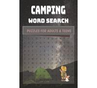 Camping Word Search Puzzle Book: Word Searches with Easy to Read Print about Camping, Adventure, Nature and More | 6x9 inches, 110 pages | 50+ ... Gift for vacation, Holidays, and Relaxation Times