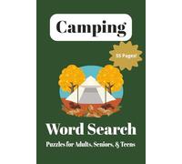 Camping Word Search Puzzle Book: Word Searches with Easy to Read Print about Camping, Backpacking, Adventure and More : 6x9 inches, 110 pages : 50+ ... Gift for Vacations, Holidays, and Free Times