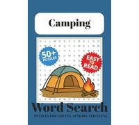 Camping Word Search Puzzle Book: Word Searches with Easy to Read Print about Camping, Camping Activities, Camping Tools and More | 6x9 inches, 110 ... Gift for Vacations, Holidays and Free Times