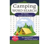 Camping Word Search Puzzle Book: Word Searches with Easy to Read Print about Camping, Nature, Travel, Outdoor, and More | 6x9 inches | 114 pages | 50+ ... for Vacations, Holidays and Free Times