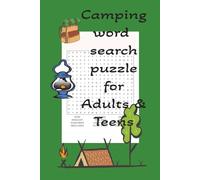 camping word search puzzle for adults & teens: camping word search puzzle for adults & teens , Unwind with Cozy Campfire Puzzles 6 x 9, 110 pages, Bleed, Paperback