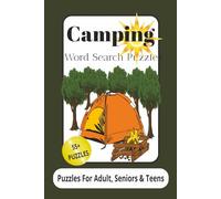 Camping Word Search Puzzle: Word Search Puzzle With Easy To Read Print About Camping, Wildlife and Nature and More| 6x9inches 110Pages| 55+ Puzzles. Gift, For Vacation, Holiday or Just Relaxing.