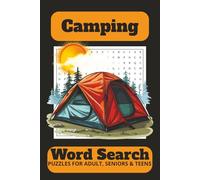 Camping Word Search Puzzle: Word Searches with Easy to Read Print about Camping | 6x9 Inches, 110 Pages | 50+ Puzzles | Solutions Provided
