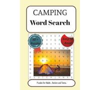 Camping Word Search Puzzle: Word Searches with easy to read print about Camping, Mountains, Climbing and More|6*9 inches,110pages|50+Puzzles...Gift for Vacations, Holidays and Free Time