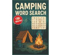 Camping Word Search: Word Search Puzzles with Easy to Read Print about Camping, Hiking, Fishing and More | 6x9 inches, 120 pages | 50+ Puzzles... Gift for Vacations, Holidays and Relaxation
