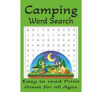 Camping Word Search: Word searches with easy to read print about Camping, RV's, Outdoors and more I 6x9 inches, 110 pages I 50+ puzzles... Gifts for vacation, Holidays, and Free time.