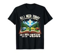 Camping y Jesús al aire libre Fe Biblia Campfire Costume Camiseta