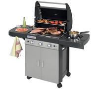 Campingaz 3 Series Classic LS Plus Barbacoa a Gas con 3 quemadores de acero inoxidable (9.6 kW potencia) y un asador lateral (2.3 kW potencia) | 11.9 kW de potencia totales | Sistema de limpieza InstaClean para una limpieza fácil