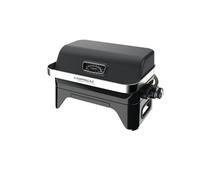 CAMPINGAZ Barbacoa de gas Attitude2go CV, barbacoa de mesa de bajo humo, BBQ de gas portátil, con tapa, termómetro, y rejilla de hierro fundido, fuente de alimentación: cartucho de gas CV 470 Plus