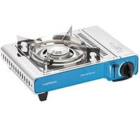 Campingaz Camp Bistro DLX - Hornillo de gas, hornillo de camping compacto con encendido piezo, hornillo de cartuchos resistente con protección contra sobrecalentamiento, Color Azul, Talla única