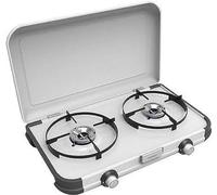 Campingaz - Hornillo de gas, cocina para camping (2 fuegos, 4000 W, para exteriores, compacto), unisex, Hornillo de gas., gris, talla única