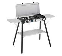 Campingaz Kitchen 2 Multi Cook Plus - Parrilla Portátil Plegable 3 Zonas Capa Antiadherente - Ref. 2213312