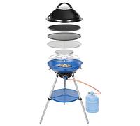 Campingaz Party Grill CV | Estufa y Parrilla de Camping | Barbacoa de Camping Todo en uno | Barbacoa portátil con Parrilla, Rejilla y Soporte para sartén | Funciona con Cartuchos de Gas CV