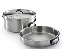 Campingaz topf-set trekking kit 3-teilig edelstahl 1 topf+ 1 deckel+ 1
