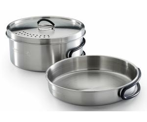 Campingaz topf-set trekking kit 3-teilig edelstahl 1 topf+ 1 deckel+ 1