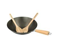 Campingaz Wok Modulo Culinario, Acero de Carbón, Wok de Base Redonda con Utensilios de Bambú, Ø 37 cm