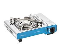 Campingaz Camp Bistro DLX - Hornillo de gas, hornillo de camping compacto con encendido piezo, hornillo de cartuchos resistente con protección contra sobrecalentamiento, Color Azul, Talla única