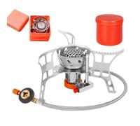 Campingkocher, tragbarer Herd - Klappbarer Kocher mit Tankadapter,Outdoor-Kochzubehör, Campingausrüstung mit einem Brenner für unterwegs