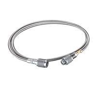 Campingmoon - Adaptador de cabezal de depósito de gas para manguera de gas EN417 para válvula Lindal atornillable tipo recipiente y dispositivo de 100 cm