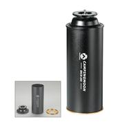 CAMPINGMOON Adaptador de estufa de butano con forma de lata de gas de casete para recipiente estándar de camping con válvula Lindal EN417, tanque de propano pequeño BKCB-250