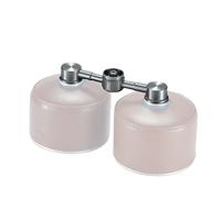 CAMPINGMOON Adaptador de estufa de camping de 2 entradas, entrada: EN417 Lindal válvula, salida: EN417 Lindal Valve Z52