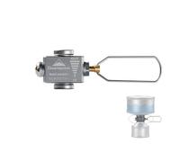 Campingmoon - Adaptador de repuesto para depósito de gas butano, adaptador de estufa de camping, válvula Lindal, con función de ventilación