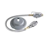 Campingmoon Adaptador de tanque de gas para exteriores con soporte, convertidor de depósito de gas IPB, interfaz de gas, tubo de extensión (válvula + base del tanque) (Z21-25)