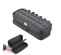 CAMPINGMOON BK-30 - Caja de almacenamiento para acampada al aire libre, linterna martillo, color negro