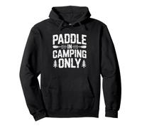 Campista En Kayak Campamento Solo por Agua Lugar Camp Sudadera con Capucha