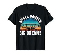 campista pequeña grandes sueños Diseño para un amante del camping Camiseta