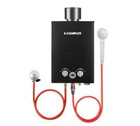 Camplux BW158BC Chauffe-eau à Gaz à 6 Litres sans Réservoir, avec Couvercle de Pluie, Propane ou Butane, 12kW