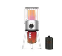 CAMPLUX Nano Estufa de Gas Portátil, 2,34 kW, 2 Niveles, Calefacción Exterior 360°, Protección ODS & Contra Vuelcos, Ideal para Camping, Pesca & Jardín, NanoAir 2