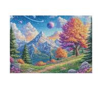Campo arcoíris Puzzles 300 Piezas Construir Maquetas Detalladas Tiempo Feliz Rompecabezas para Adultos Desafío Intelectual Juguete Educativo 3D Moderno 300 PCS