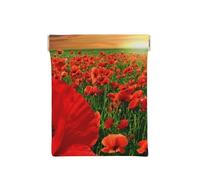 Campo de Amapolas al Atardecer, Squeeze Top Wallet Bolsa de Almacenamiento para Mujer Monedero pequeño Bolsa de Cambio