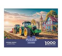 Campo de arado de Tractores Encaje Sólido Rural Farm Landscape Style Excelente Entrenamiento Mental, Apto para Uso Doméstico Y Eventos En Interior 52x38cm/1000pcs