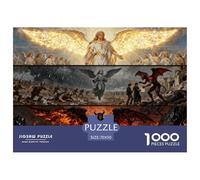 Campo de Batalla del Cielo y el Infierno Puzzle De Madera Impermeable DIY Puzzles De 1000 Piezas Regalos para Adultos Divertido Rompecabezas Juegos Educativos