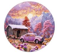 Campo de Cuentos de hadas1000 Piezas paisajePiezas Rompecabezas Redondo Regalo Niños Adultos Juguetes Descompresión Juguetes EduGatoivos Niños Descompresión Juego Circular1000pcs (67.5x67.5cm)
