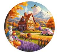 Campo de Cuentos de hadas1000 Piezas paisajePiezas Rompecabezas Redondo Regalo Niños Adultos Juguetes Descompresión Juguetes EduGatoivos Niños Descompresión Juego Circular1000pcs (67.5x67.5cm)
