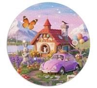 Campo de Cuentos de hadas1000 Piezas paisajeRedondo Puzzle Regalo Niños Adultos Juguetes Descompresión Juguetes EduGatoivos1000pcs (67.5x67.5cm)