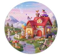 Campo de Cuentos de hadas1000 Piezas paisajeRedondo Puzzle Regalo Niños Adultos Juguetes Descompresión Juguetes EduGatoivos Juego Circular1000pcs (67.5x67.5cm)