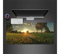 Campo de Golf Alfombrilla Ratón XXL 900x400x2mm Alfombrilla ratón Gaming,Goma Antideslizante,Mouse Pad Lavable para Jugadores de PC, Oficina