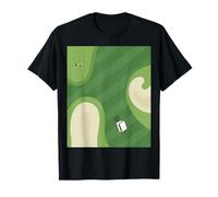 Campo de Golf Fresco, Pelotas, Conductor, Palos, Carrito, Calle, Verde Camiseta