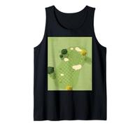 Campo de Golf Retro, diversión, Conductor, Clubes, Carrito, Calle, Verde Camiseta sin Mangas